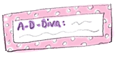 ADDiva bumper sticker